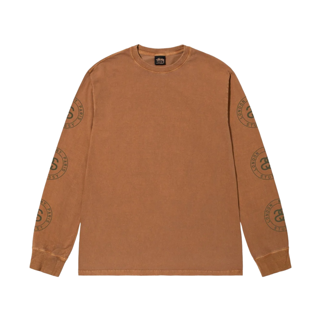 스투시 씰 피그먼트 다이드 롱슬리브 티셔츠 아몬드(Stussy Seal Pigment Dyed LS T-Shirt Almond) - 1