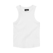Suade Washed Sleeveless White