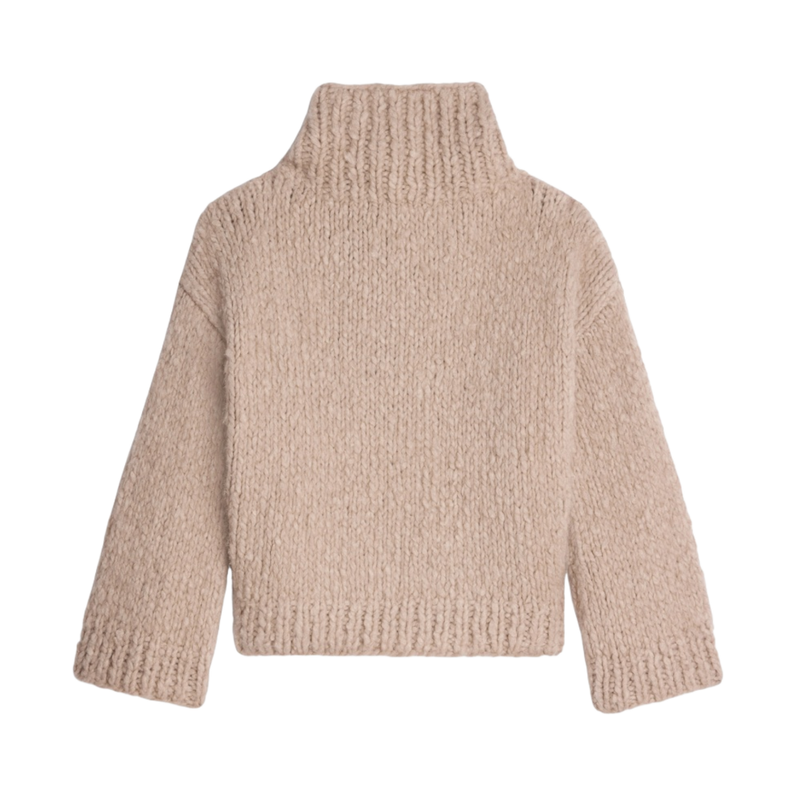 (W) 셀린느 캐시미어 울 하이넥 스웨터 토프((W) Celine High Neck Sweater in Cashmere Wool Taupe) - 2