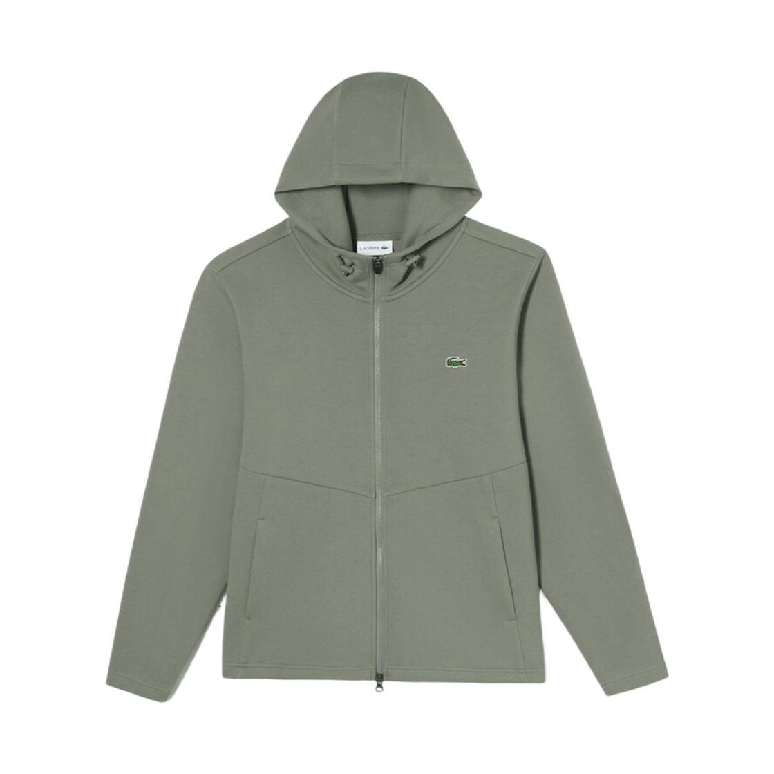 라코스테 테크니컬 집업 후드 점퍼 다크 그린(Lacoste Technical Zip-Up Hoodie Jumper Dark Green) - 1