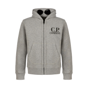 (Kids) C.P. Company U16 Basic Fleece Goggle Sweatshirt Grey Melange - 23SS