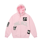 Palace Patch Up Zip Hood Lush Flush - 25SS