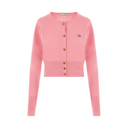 (W) Vivienne Westwood Bea Cropped Cardigan Bubblegum