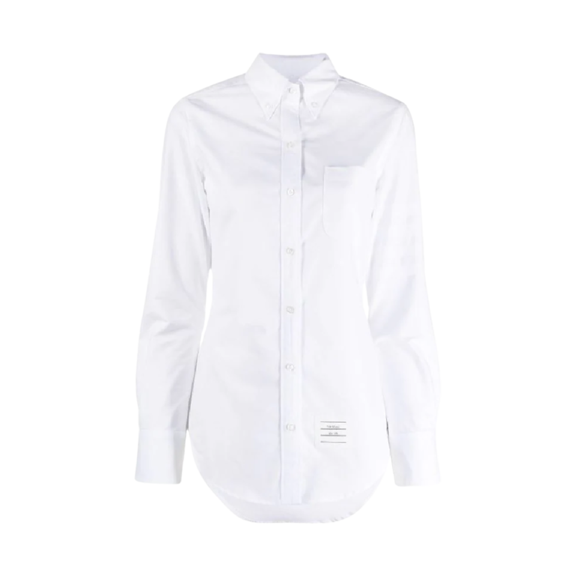 FLL005A-06496-100 (W) Thom Browne Button Long Sleeve Shirt White