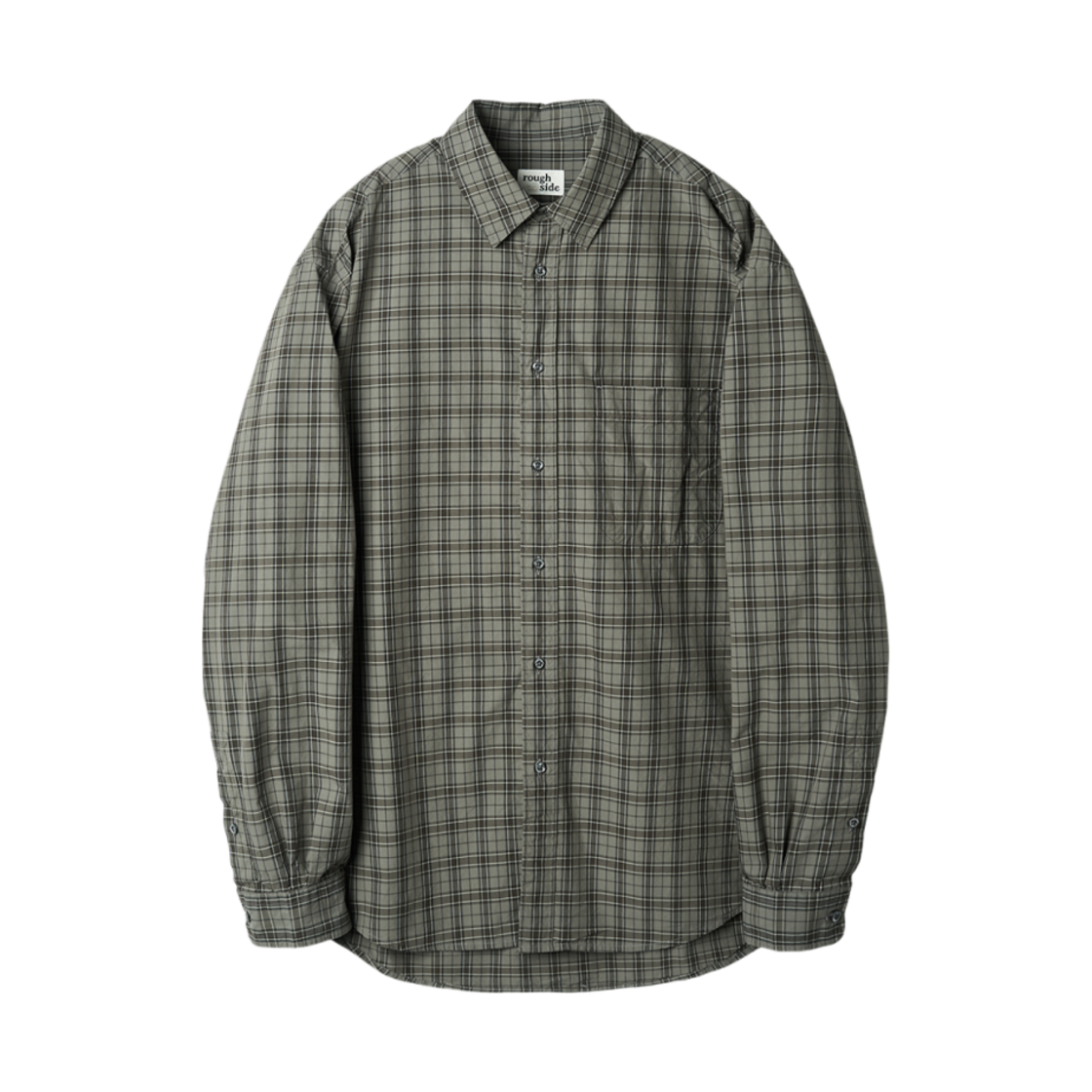 - Rough Side Primary Shirt Mud Plaid