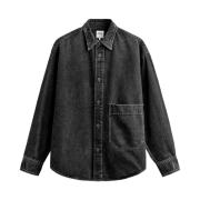 Zara Relaxed Fit Denim Shirt Black