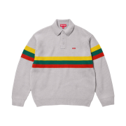 Supreme Small Box Polo Sweater Grey - 23FW