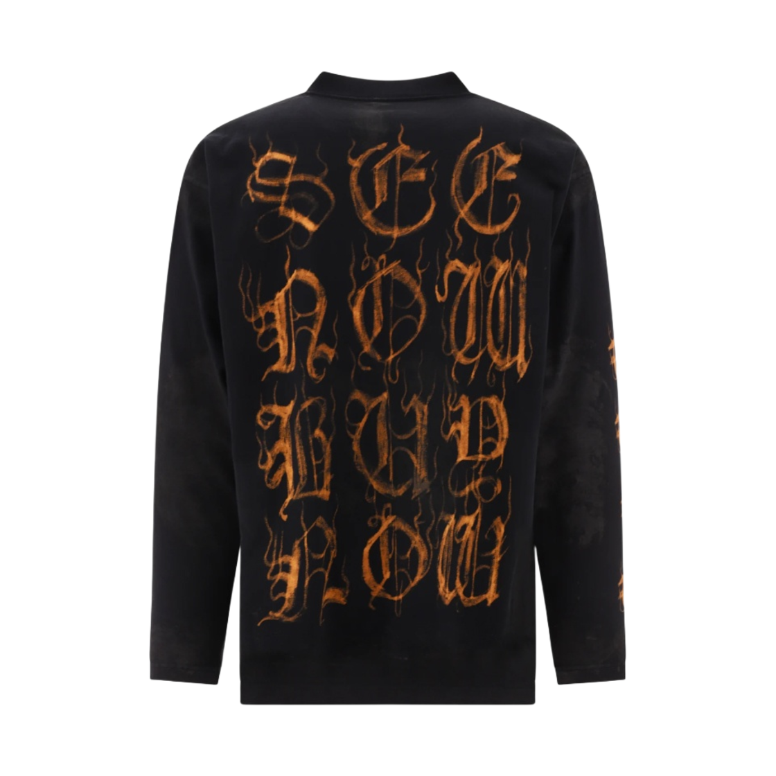 발렌시아가 헤비 메탈 롱슬리브 티셔츠 오버사이즈 핏 블랙 페이디드(Balenciaga Heavy Metal Long Sleeve T-Shirt Oversized Fit Black Faded) - 2