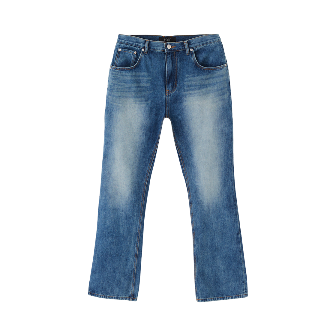 하이투 세미 플레어 부츠컷 데님 팬츠 블루