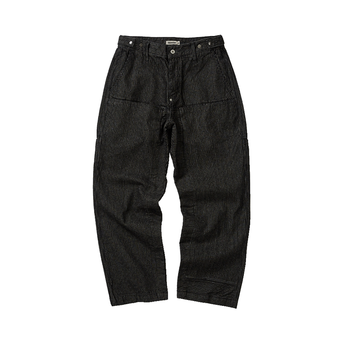 KAT7391 Karactor Stripe Denim Pants Black