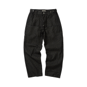 Karactor Stripe Denim Pants Black