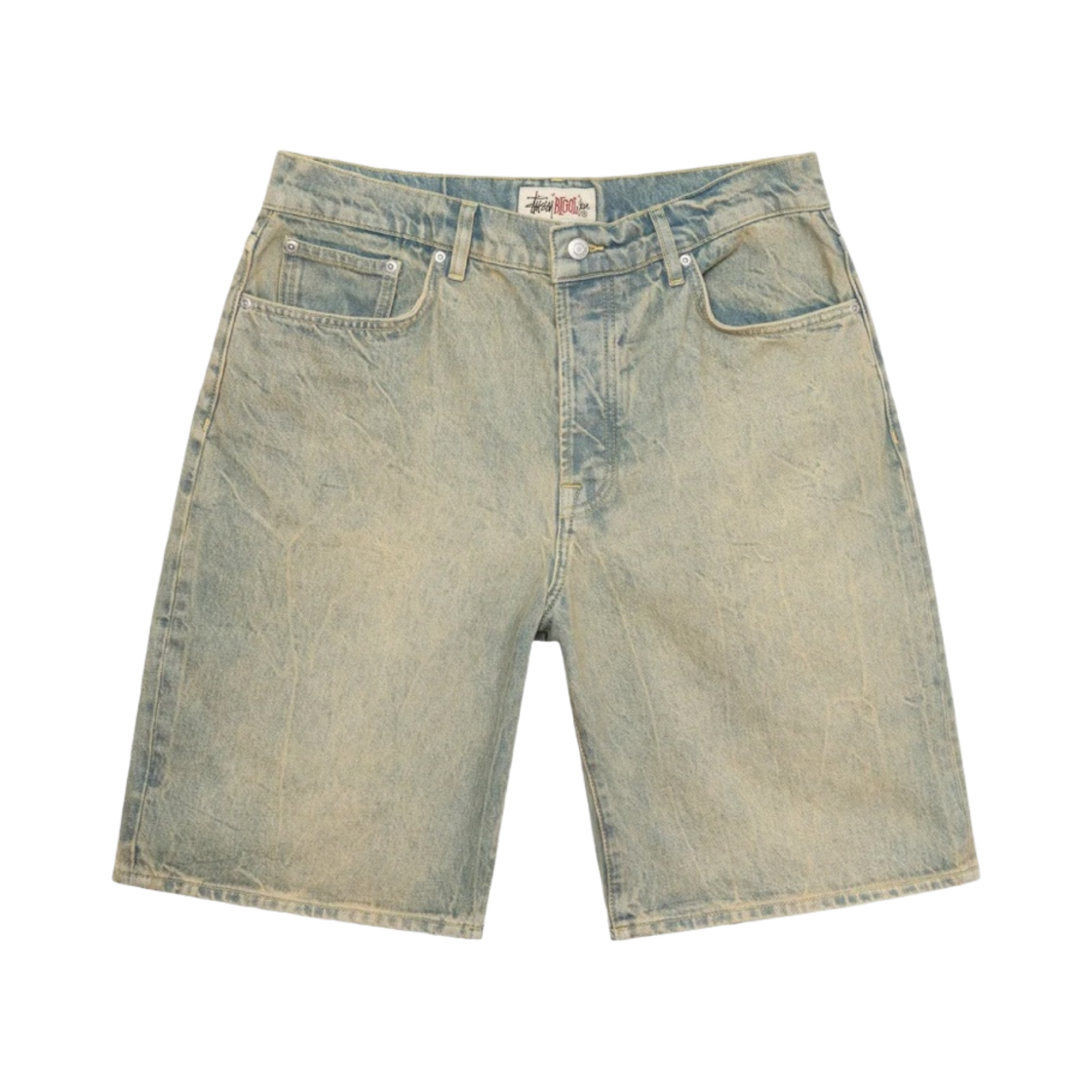 112296 Stussy Denim Big OL' Shorts Sandwash - 대표 이미지 #1