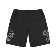 Supreme Old English Nylon Shorts Black - 23SS