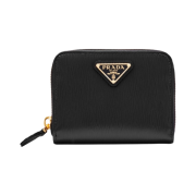 Prada Vitello Move Leather Coin Purse Black