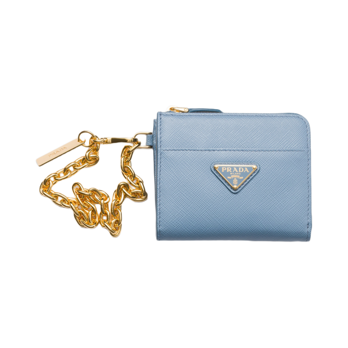 프라다 스몰 사피아노 레더 지퍼 월렛 아스트랄 블루(Prada Small Saffiano Leather Zipper Wallet Astral Blue) - 1