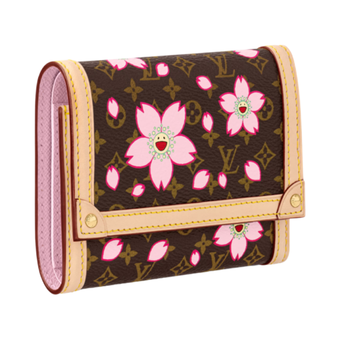 루이비통 x 무라카미 타카시 빅토린 월렛 사쿠라 브라운(Louis Vuitton x Murakami Takashi Victorine Wallet Sakura Brown) - 2