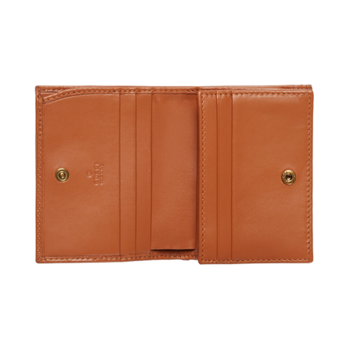 구찌 GG 바이폴드 카드 케이스 페일 블루 브라운 캔버스(Gucci GG Bifold Card Case Pale Blue Brown Canvas) - 2