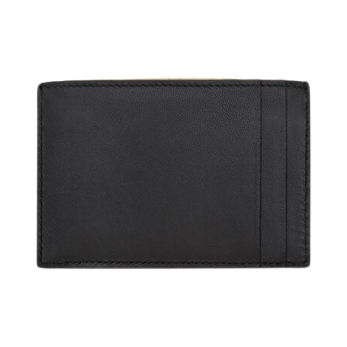 생로랑 퀼티드 램스킨 가비 플랩 카드 케이스 오프 화이트 블랙(Saint Laurent Gaby Flap Card Case in Quilted Lambskin Off White Black) - 3
