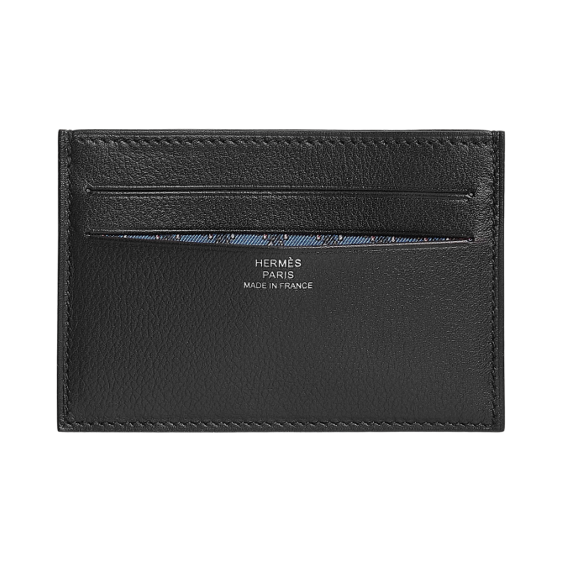 에르메스 시티즌 트윌 카드 홀더 에버그레인 & 누아 블루 드 프랑스 블루 사피흐(Hermes Citizen Twill Card Holder Evergrain & Noir Bleu De France Bleu Saphir)