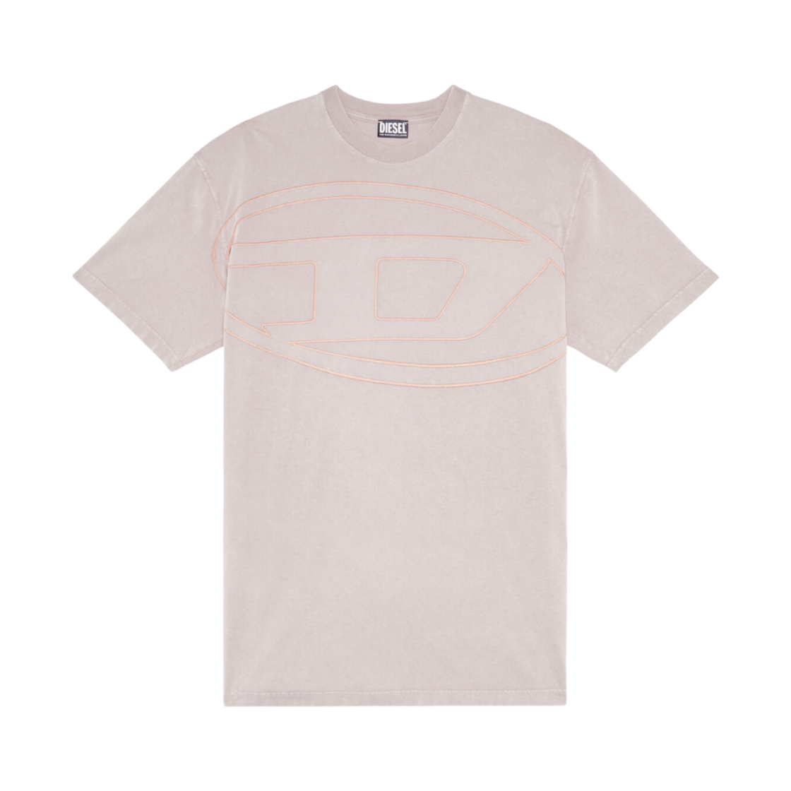 디젤 T-워시-필로발 필오프 맥시 오발 D 로고 티셔츠 페이스 파우더(Diesel T-Wash-Peeloval T-Shirt with Peel-Off Maxi Oval D Logo Face Powder) - 1