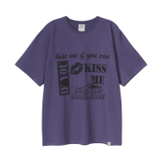 Thevinylhouse Kiss Me T-Shirt Purple