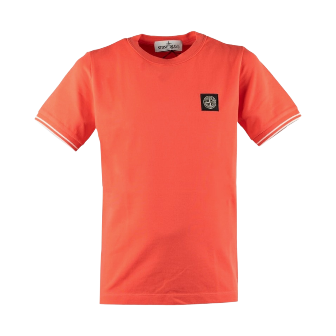 (키즈) 스톤 아일랜드 20748 티셔츠 코랄 - 23SS((Kids) Stone Island 20748 T-Shirt Coral - 23SS) - 1