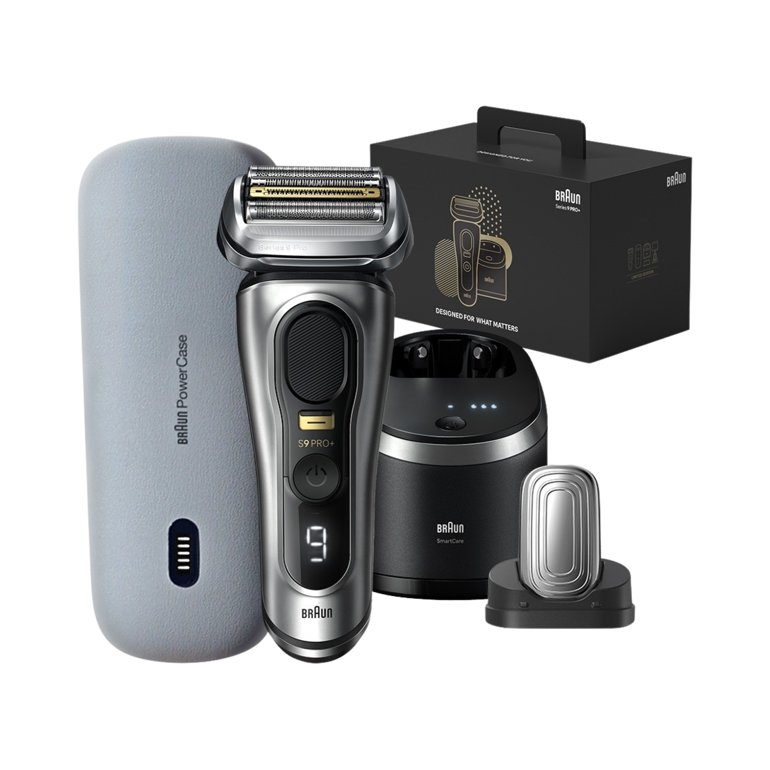브라운 시리즈9 프로 플러스 9577cc 실버 + 프로케어 해드(Braun Series 9 PRO Plus 9577cc Silver + HY94)