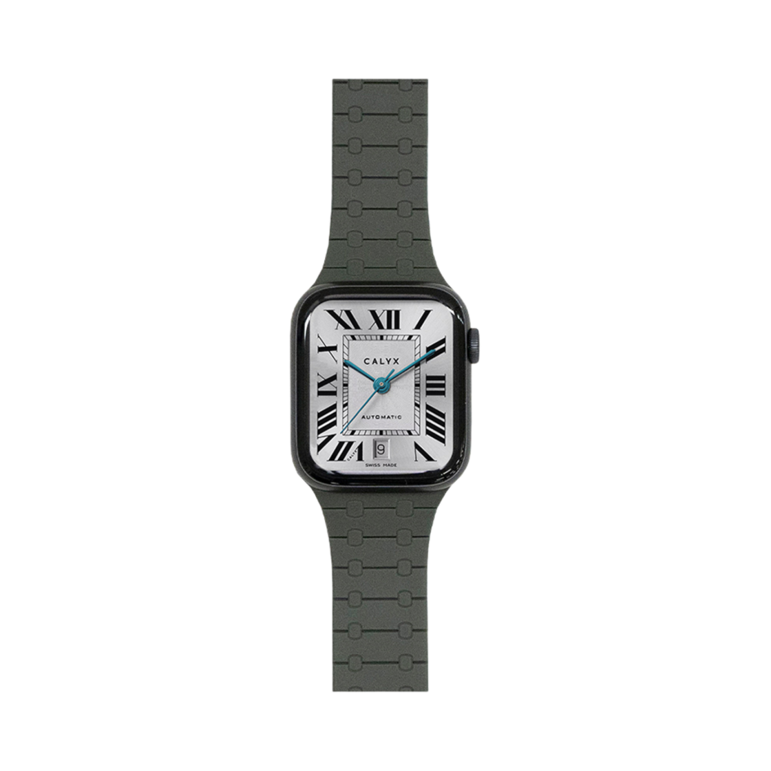 캘릭스 애플워치 42(1~3세대)/44/45/46/49mm 실리콘 마그네틱 스트랩 마린 카키(CALYX Apple Watch 42(1~3th)/44/45/46/49mm Silicone Magnetic Strap Marine Khaki)