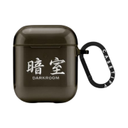 Casetify x Darkr8m Studio Silver Stitch Logo AirPods Case TPU Black
