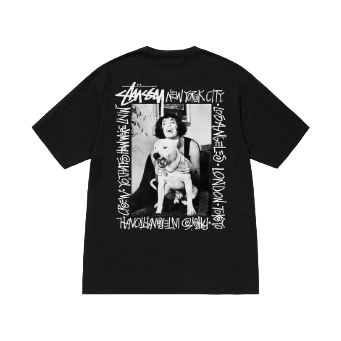 스투시 하우 위아 리빈 피그먼트 다이드 티셔츠 블랙(Stussy How We're Livin' Pigment Dyed T-Shirt Black) - 1