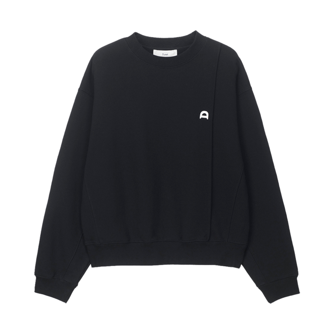 던스트 던스트 로고 크리스 스웨트셔츠 블랙(Dunst Dunst Logo Crease Sweatshirt Black)