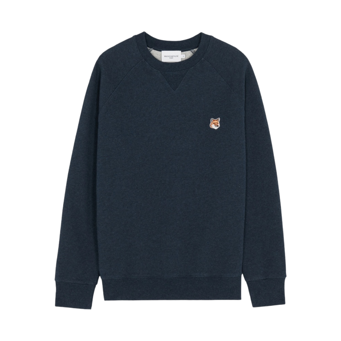 메종 키츠네 폭스 헤드 패치 클래식 스웨트셔츠 네이비 멜란지(Maison Kitsune Fox Head Patch Classic Sweatshirt Navy Melange)