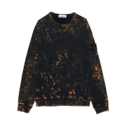Stone Island 61538 Off-Dye Treatment Crewneck Sweatshirt Orange - 21FW