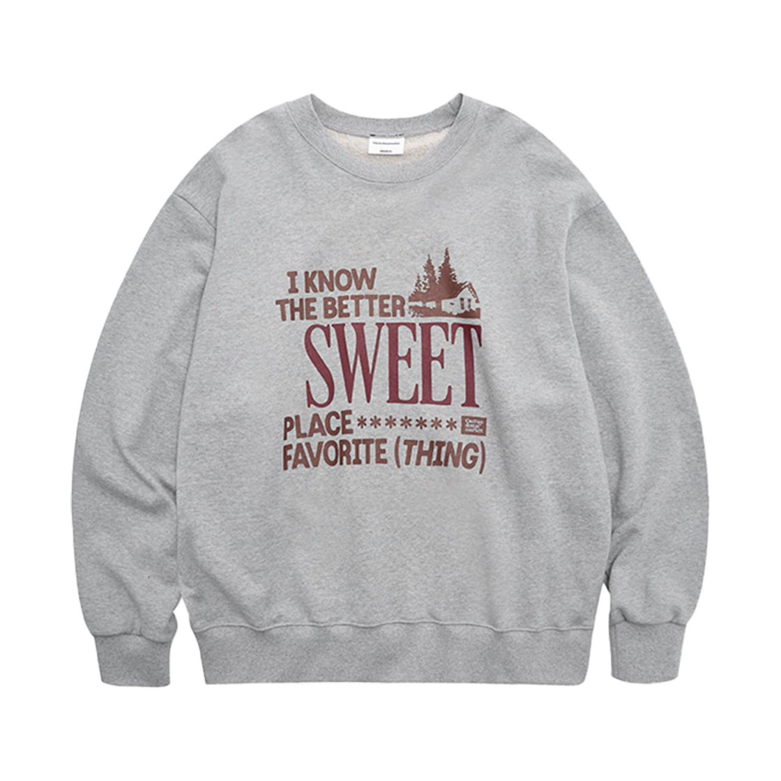 캑터스도넛마켓 스위트 스웨트셔츠 그레이(Cactusdonutmarket Sweet Sweatshirt - Gray)