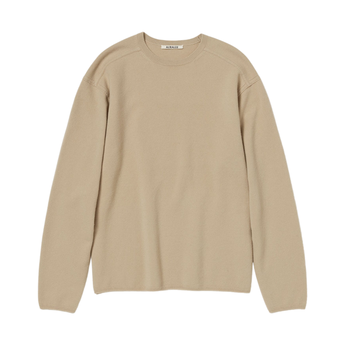 A23AP01SF Auralee Felted Wool Knit P/O Beige