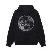 Stussy Dot Stamp Hoodie Black