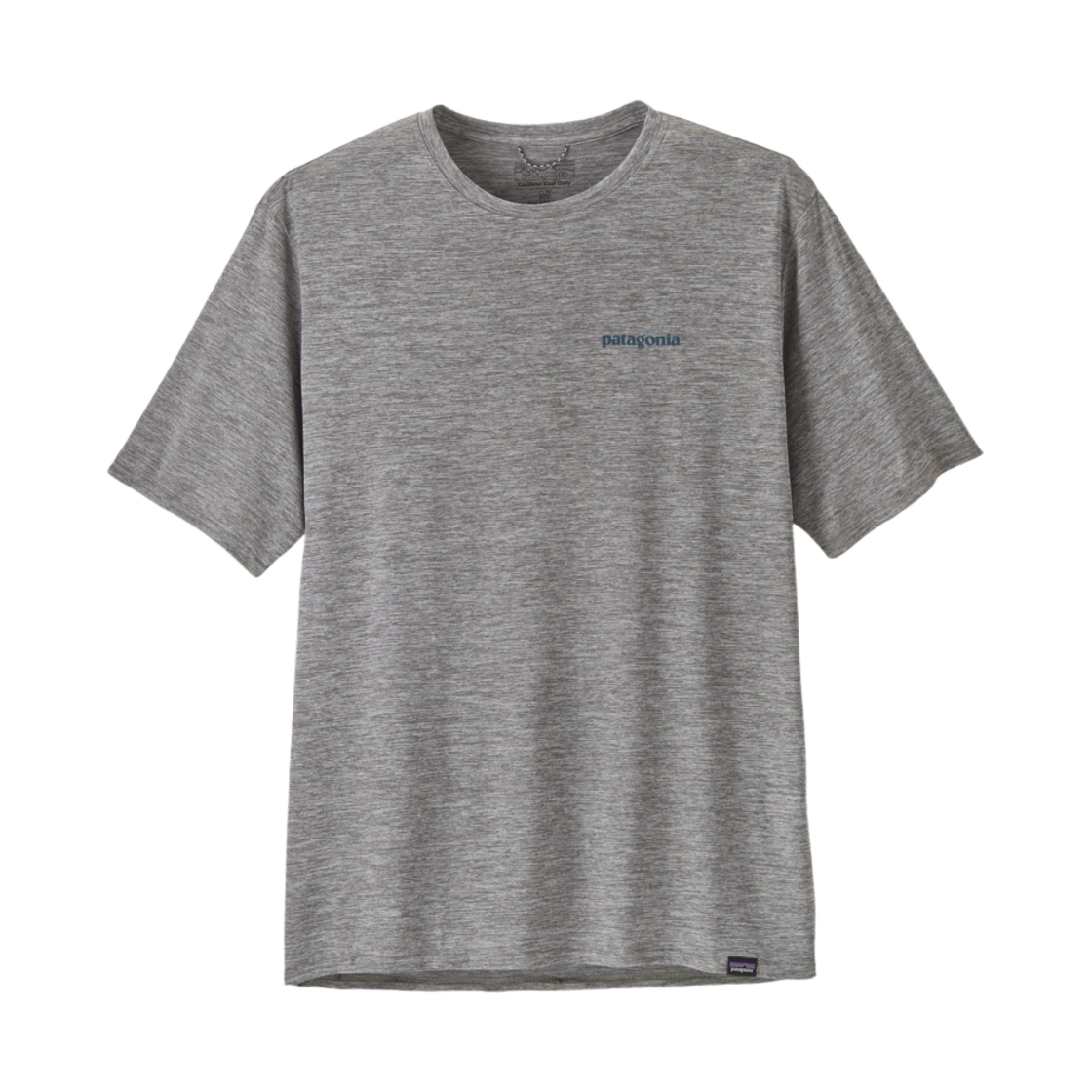 파타고니아 캐필린 쿨 데일리 그래픽 티셔츠 워터 보드쇼츠 로고 아발론 블루 페더 그레이(Patagonia Capilene Cool Daily Graphic T-Shirt Waters Boardshort Logo Abalone Blue Feather Grey) - 2