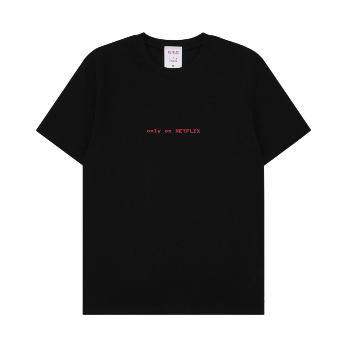 아이앱 스튜디오 x 넷플릭스 숏슬리브 티셔츠 블랙(IAB Studio x Netflix SS T-Shirt Black)