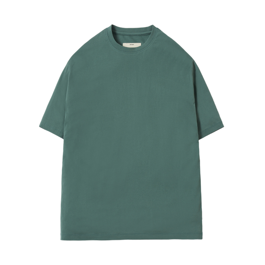 포터리 숏 슬리브 베이식 티셔츠 그린(Pottery Short Sleeve Basic T-Shirt Green) - 1