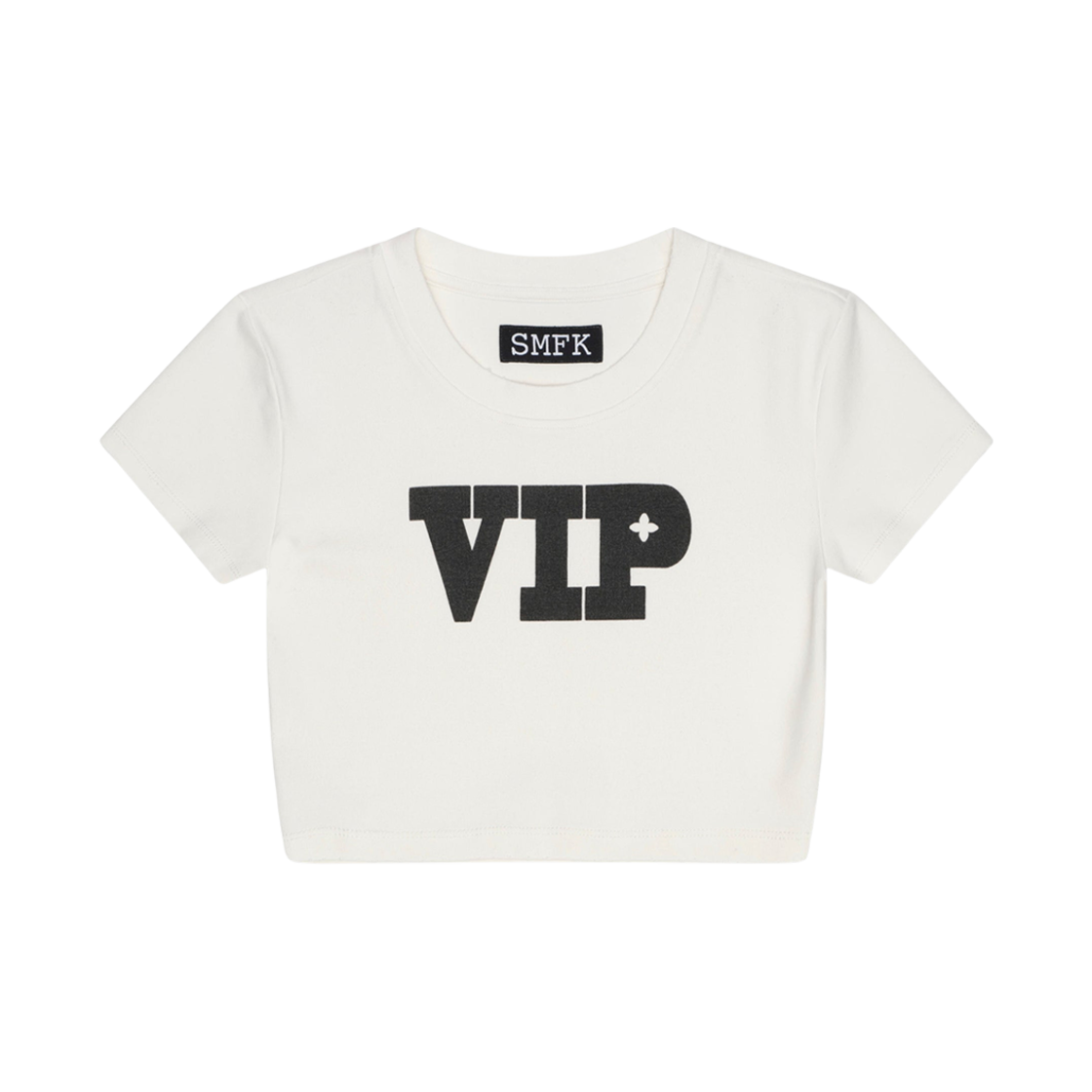 (W) 에스엠에프케이 컴퍼스 댄싱 화이트 숏 티셔츠 화이트((W) SMFK Compass Dancing White Short T-Shirt White)