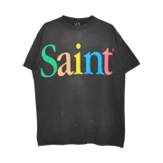 Saint Mxxxxxx Coloful Saint S/S T-Shirt Black - 24SS