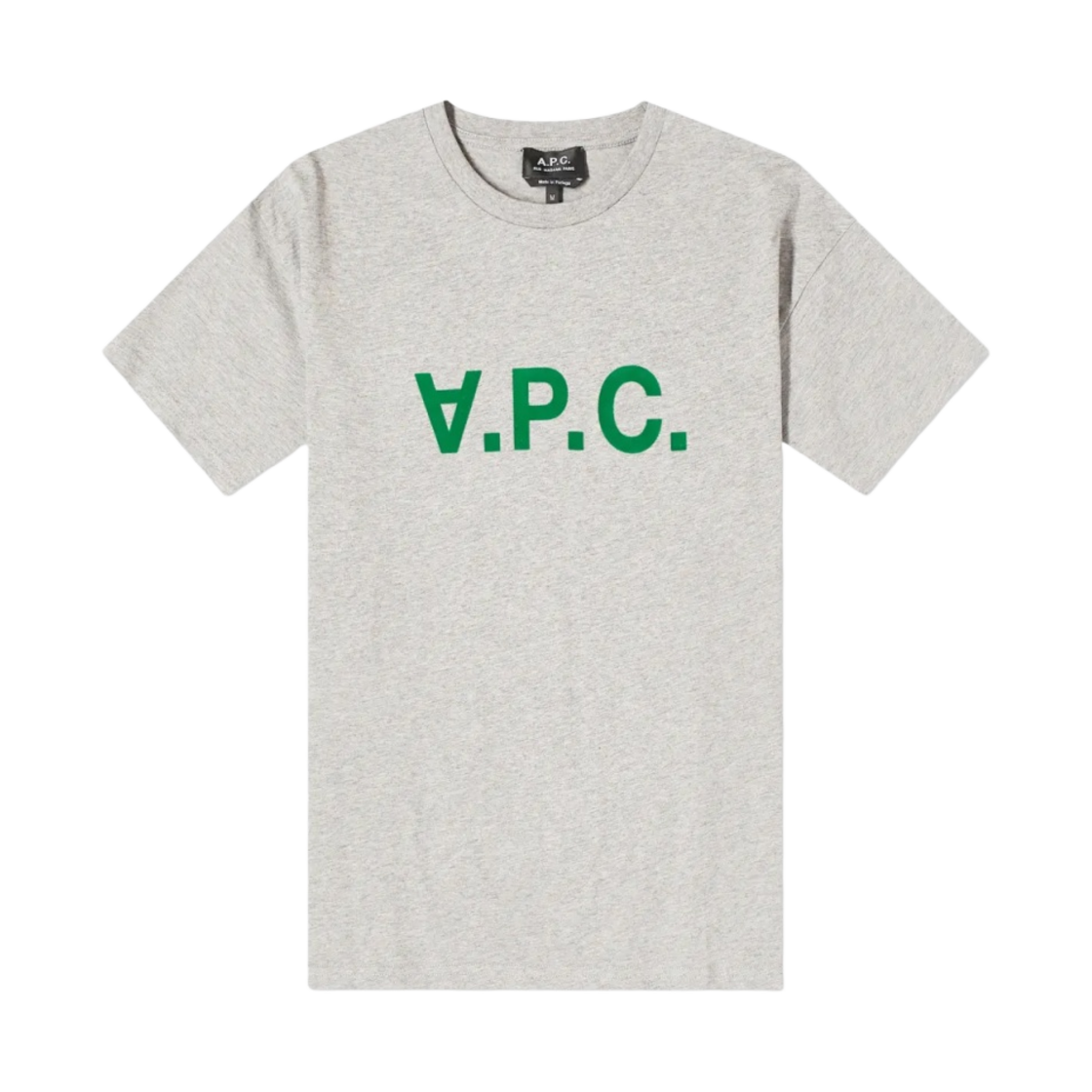 COFDW-F26325-PLB A.P.C. Ana Logo T-Shirt Heather Pale Grey