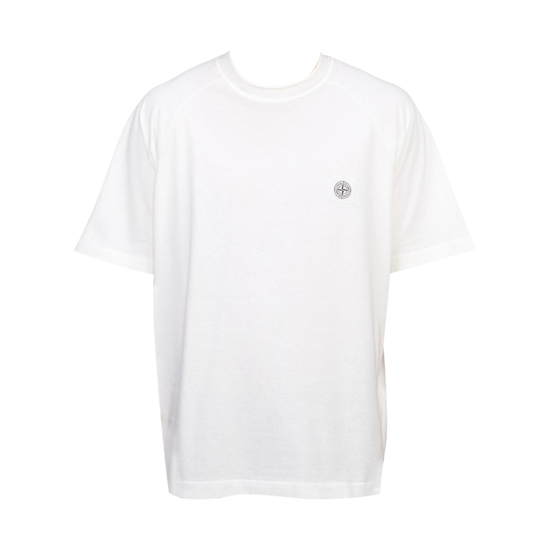 801521544-V0001 Stone Island 21544 Wappen Patch Cotton Jersey T-Shirt White - 24SS