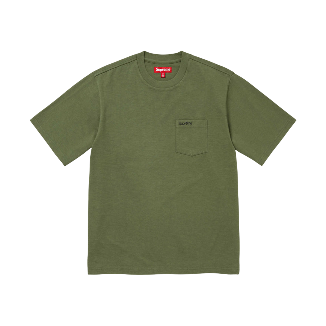 슈프림 숏슬리브 포켓 티셔츠 올리브 - 24FW(Supreme S/S Pocket T-Shirt Olive - 24FW) - 1