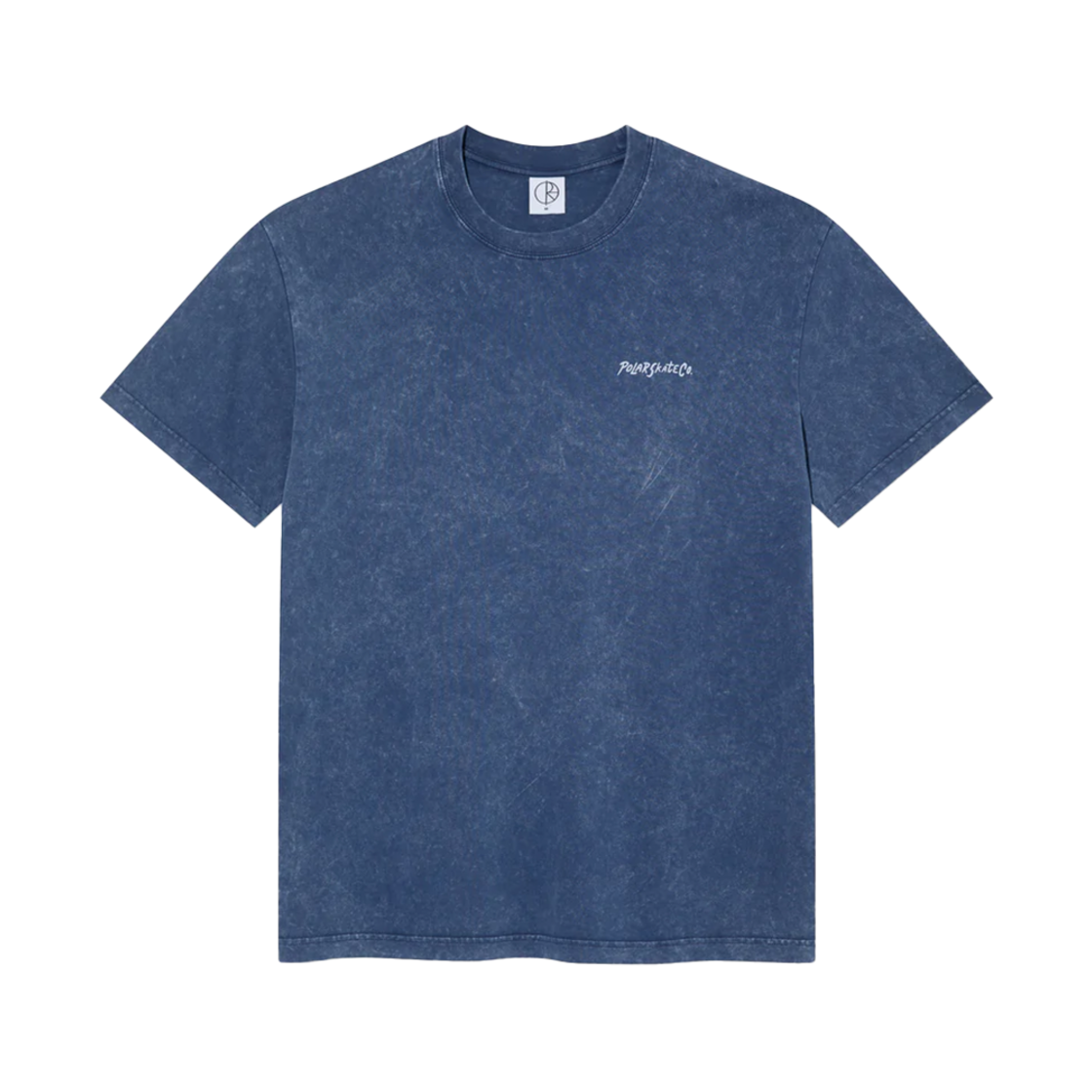 P000BIZS Polar Skate Co. Acid Surf Logo Tee Dark Blue