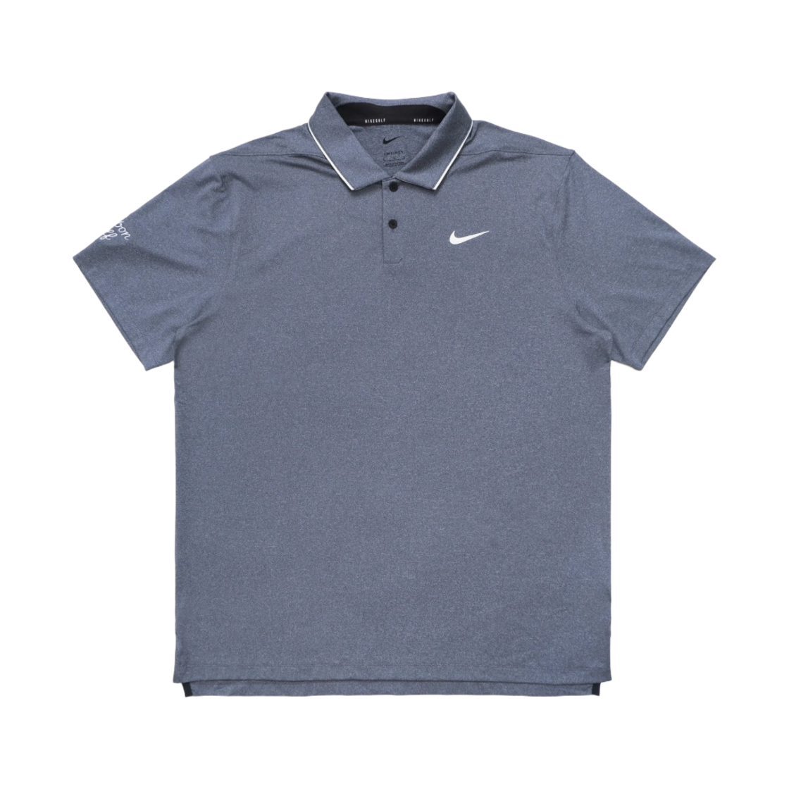 말본 골프 x 나이키 드라이핏 베이퍼 팁 폴로 옵시디언 퓨어 포톤 더스트(Malbon Golf x Nike Dri-Fit Vapor Tipped Polo Obsidian Pure Photon Dust) - 1