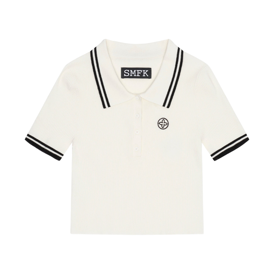 (W) 에스엠에프케이 컴퍼스 화이트 폴로 화이트((W) SMFK Compass White Polo White)