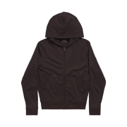 Balenciaga Slim Fit Zip Hoodie Black