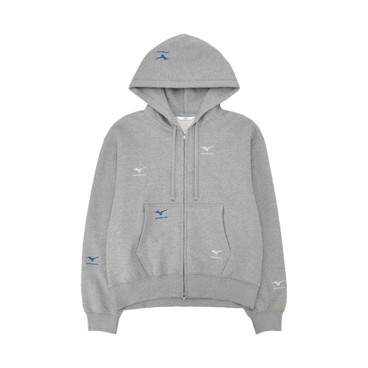 32MTWJ02GM STU X MIZUNO Hood Zip Up Grey