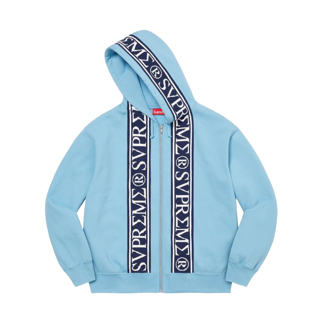슈프림 로만 집업 후드 스웨트셔트 라이트 블루 - 23SS(Supreme Roman Zip Up Hooded Sweatshirt Light Blue - 23SS) - 2